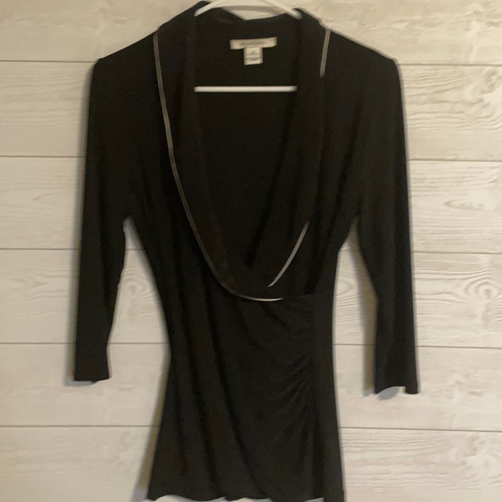 WHBM Black Blouse Size S
